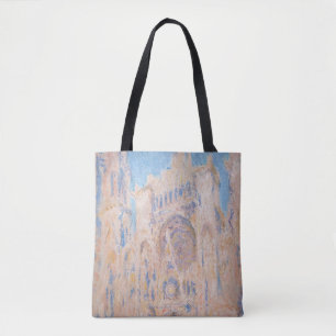 Bolsa Tote Claude Monet - Catedral de Rouen ao pôr do sol