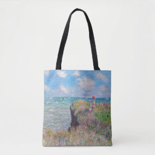 Bolsa Tote Claude Monet - Cliff Walk em Pourville
