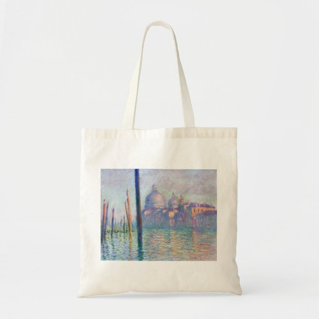 Bolsa Tote Claude Monet - Grande Canal, Veneza (Frente)