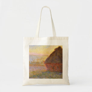 Bolsa Tote Claude Monet Impressionista Painting Graystaks I