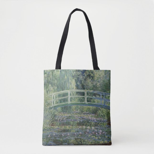 Bolsa Tote Claude Monet - Lírios De Água E Ponte Japonesa (Frente)
