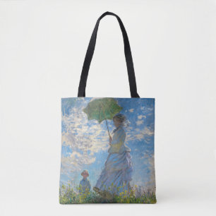 Bolsa Tote Claude Monet - O Promenade, Mulher com Parasol