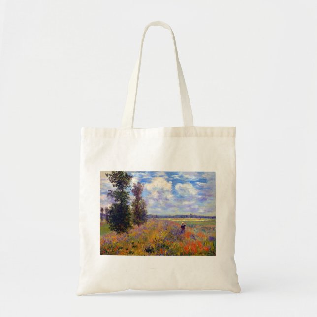 Bolsa Tote Claude Monet Poppy Fields perto de Argenteuil (Frente)