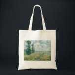 Bolsa Tote Claude Monet - Poppy Fields próximo da Argentina (<br><div class="desc">Poppy Fields próximo do Argenteuil - Claude Monet,  Oil on canvas,  1875</div>