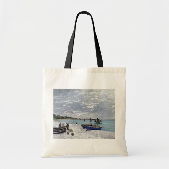 Bolsa Tote Claude Monet | Praia de Sainte-Adresse (Frente)