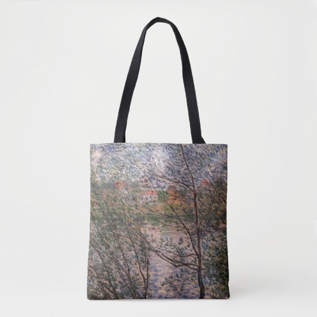 Bolsa Tote Claude Monet - Primavera através dos ramos (Frente)