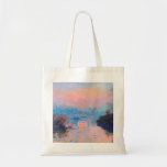 Bolsa Tote Claude Monet - Sunset On The Seine<br><div class="desc">Claude Monet - Sunset No Sena Em Lavacourt Efeito De Inverno De 1880</div>