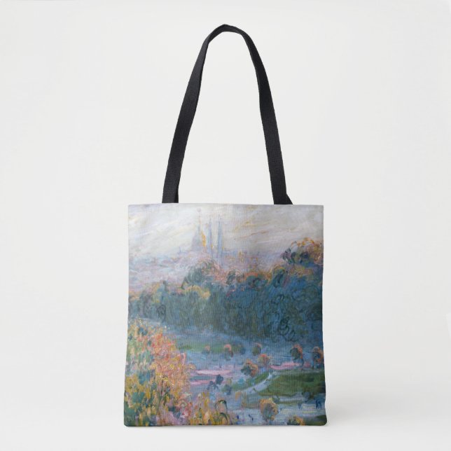 Bolsa Tote Claude Monet - Vista das Tuilarias, Estudo (Frente)