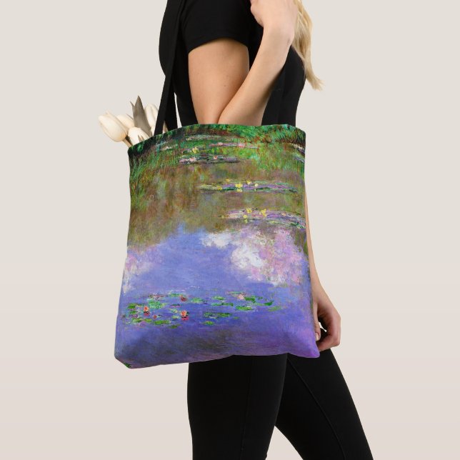Bolsa Tote Claude Monet - Water-Lilies, The Clouds, (Close Up)