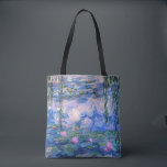 Bolsa Tote Claude Monet Water Lily Vintage Floral HD Art<br><div class="desc">Claude Monet Water Lily Vintage Floral HD Art Tote Bag.
Pintor de Lírios-d'Água de Claude Monet. Pintado entre 1916-1919.</div>