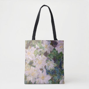 Bolsa Tote Claude Monet - White Clematis