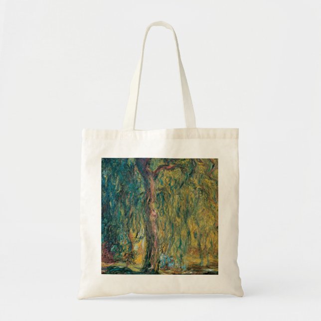 Bolsa Tote Claude Monet's Weeping Willow (Frente)
