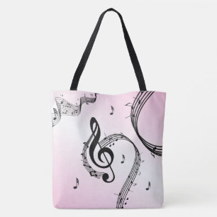Bolsa Tote Clave de Sol Climática Rosa