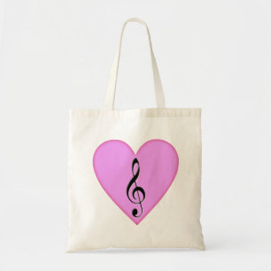 Bolsa Tote Clef do o'G do coração