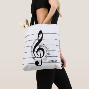 Bolsa Tote Clef E Notas