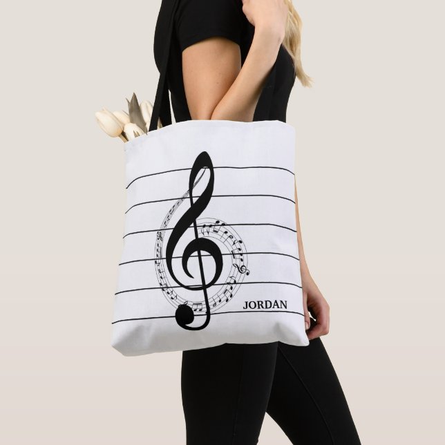 Bolsa Tote Clef E Notas (Close Up)
