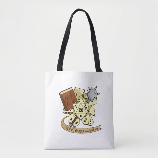 Bolsa Tote Cleric Dice Design (Frente)
