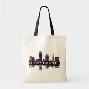 Bolsa Tote Cleveland, Ohio em grafite