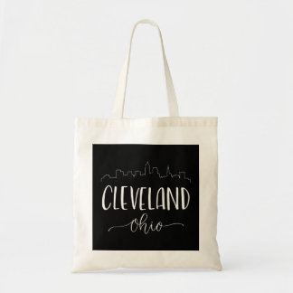 Bolsa Tote Cleveland Ohio Hoodie - Camisa de caligrafia