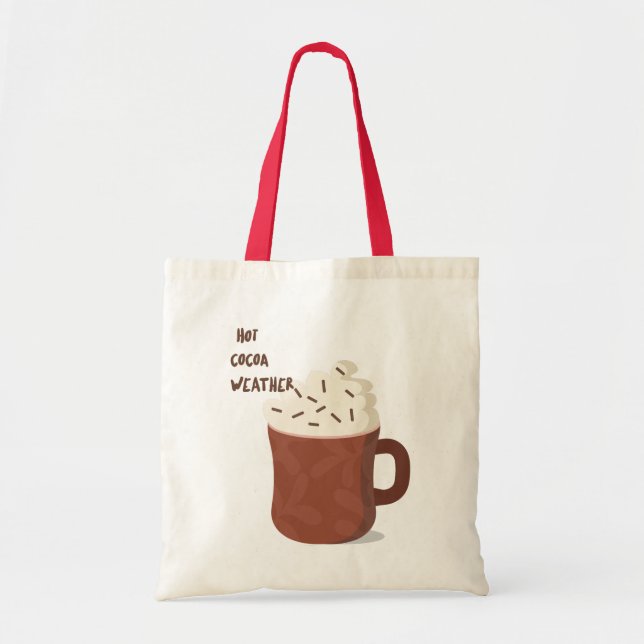 Bolsa Tote Clima quente com cacau (Frente)