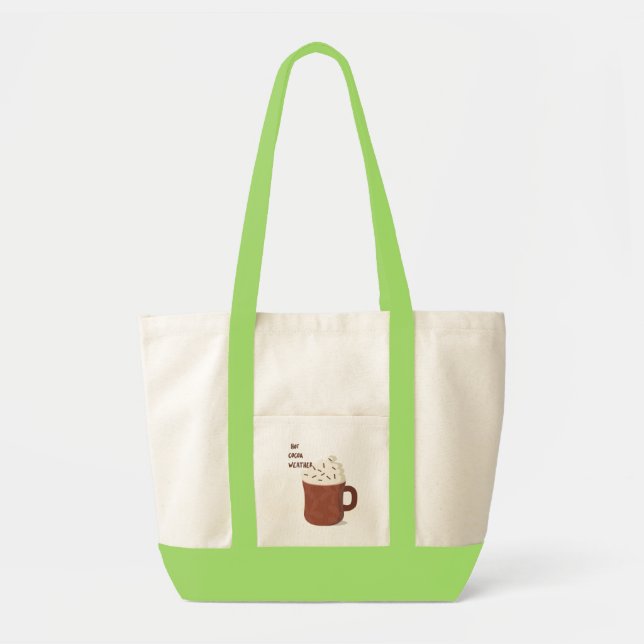 Bolsa Tote Clima quente com cacau (Frente)