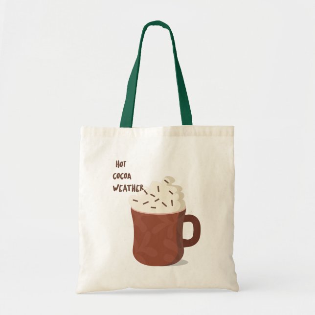 Bolsa Tote Clima quente com cacau (Frente)