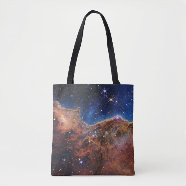 Bolsa Tote Clipes Cósmicos Carina Nebula James Webb Telescópi (Frente)