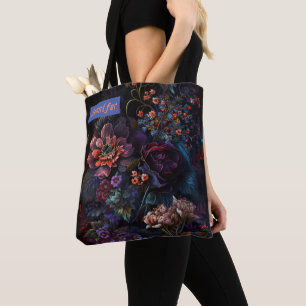 Bolsa Tote Cloridrato Gótico Moderno Floral Personalizado