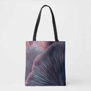 Bolsa Tote Close up beautiful bunch mushrooms color light in