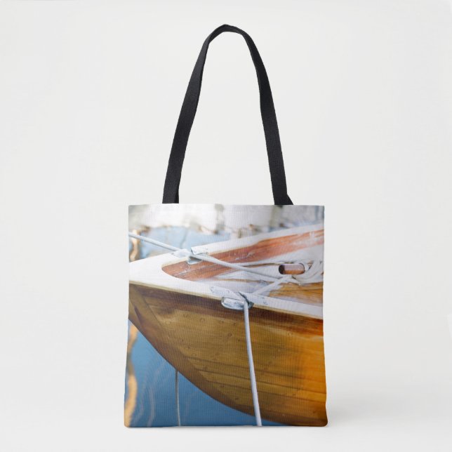 Bolsa Tote Close up no barco acima amarrado (Frente)