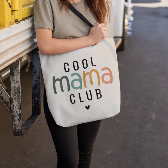 Bolsa Tote Clube da Mamãe Legal Divertida, Presente de Mãe (Criador carregado)