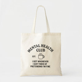 Bolsa Tote Clube da Saúde Mental - Tote Bag