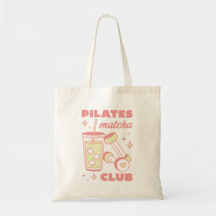 Bolsa Tote Clube de amante de latte gelado de matcha de Pilat