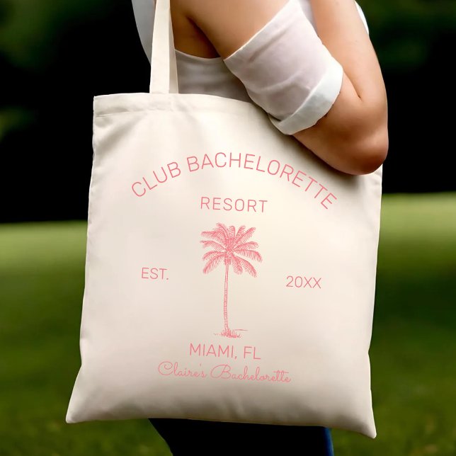 Bolsa Tote Clube de despedida de solteira Palm Beach Casament (Criador carregado)