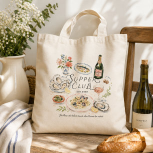Bolsa Tote Clube de Jantar Costeiro Caprichoso Aquarela