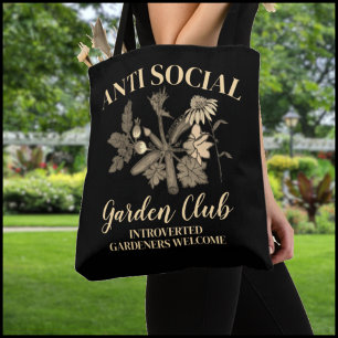 Bolsa Tote Clube de Jardim Anti Social Ilustração Botânica Ta