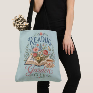 Bolsa Tote Clube de Leitura Jardim Cottagecore Floral