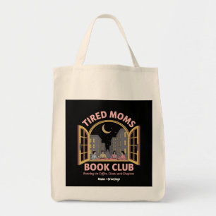 Bolsa Tote Clube De Livro De Mães Cansado Em Café E Caos
