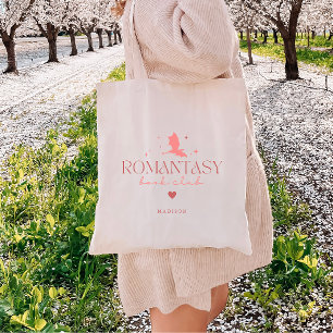 Bolsa Tote Clube de Livros 'Romantasy' Minimal Personalizado