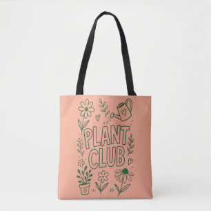 Bolsa Tote Clube de Plantas Jardim Amante de Plantas