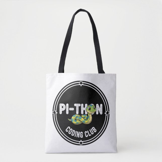 Bolsa Tote Clube de Programação Python Programador (Frente)