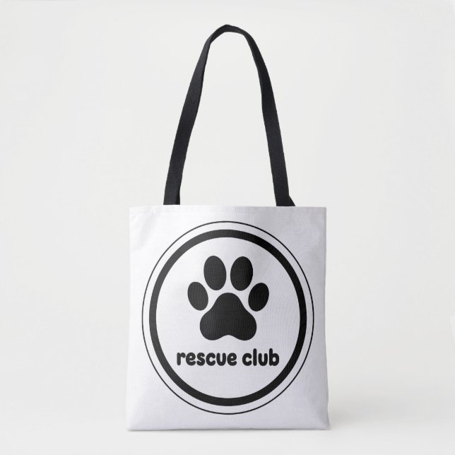 Bolsa Tote Clube de Resgate – Unidos pelas Patinhas (Frente)