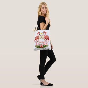 Bolsa Tote Clube de Tênis Flamingo Vintage Personalizado