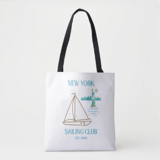 Bolsa Tote Clube de Vela de Luxo da Cidade de Nova York