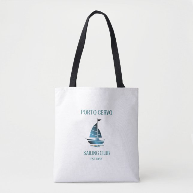 Bolsa Tote Clube de Vela de Porto Cervo Luxo  (Frente)