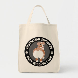 Bolsa Tote Clube de Wigglers de Bumbum Shepherd Australiano -