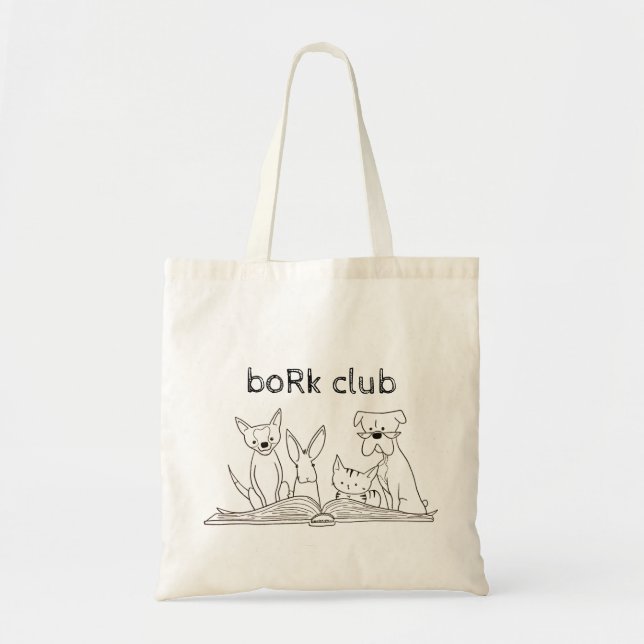 Bolsa Tote clube do boRk (Frente)