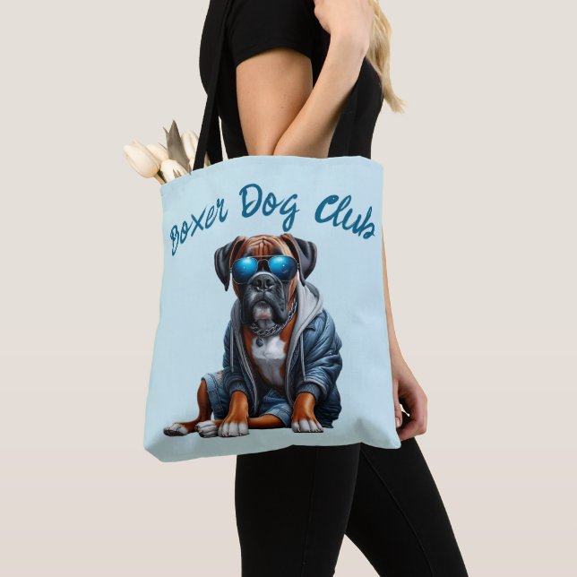 Bolsa Tote Clube do Cão Boxer (Close Up)