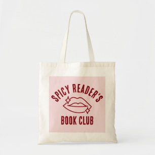 Bolsa Tote Clube do Livro do Leitor Picante Divertido Rosa