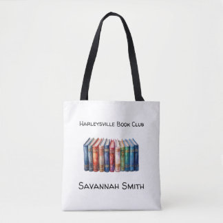 Bolsa Tote Clube do Livro Personalizado com Nome com Livros